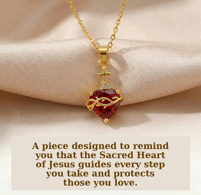 Light of Christ: Sacred Heart of Jesus Necklace