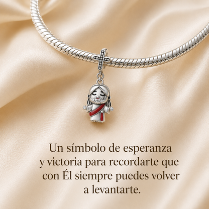 Dije Cristo Rey del universo Plata