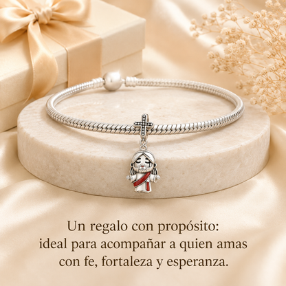 Dije Cristo Rey del universo Plata