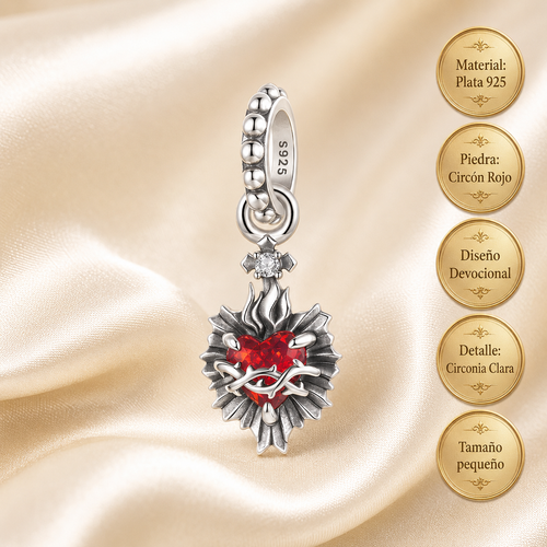 Dije Sagrado Corazón de Jesús Plata