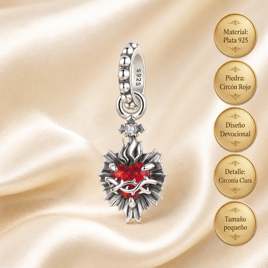 Dije Sagrado Corazón de Jesús Plata
