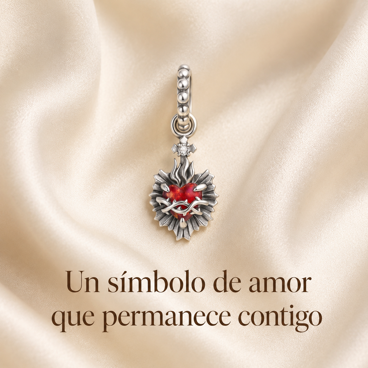 Dije Sagrado Corazón de Jesús Plata