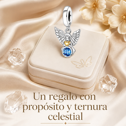 Dije Compañero Celestial: Colgante del Ángel de la Guarda Plata