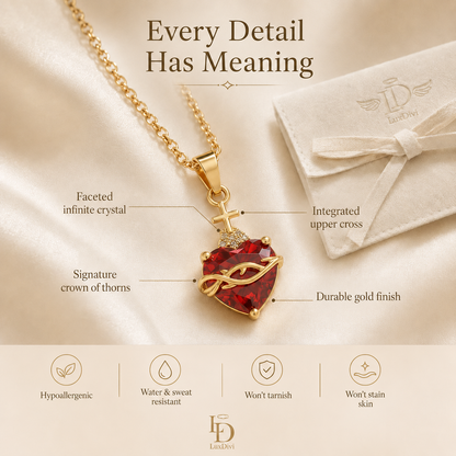 Light of Christ: Sacred Heart of Jesus Necklace