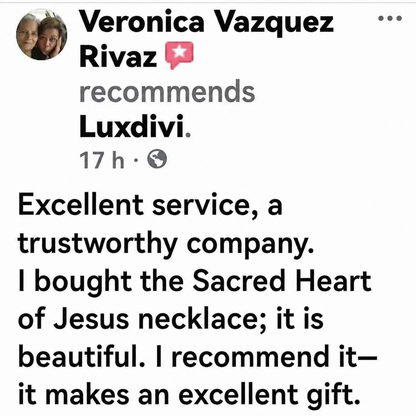 Light of Christ: Sacred Heart of Jesus Necklace