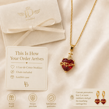 Light of Christ: Sacred Heart of Jesus Necklace