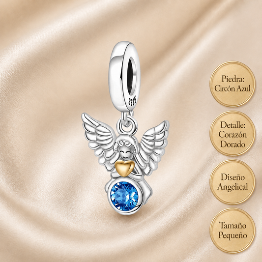 Dije Compañero Celestial: Colgante del Ángel de la Guarda Plata