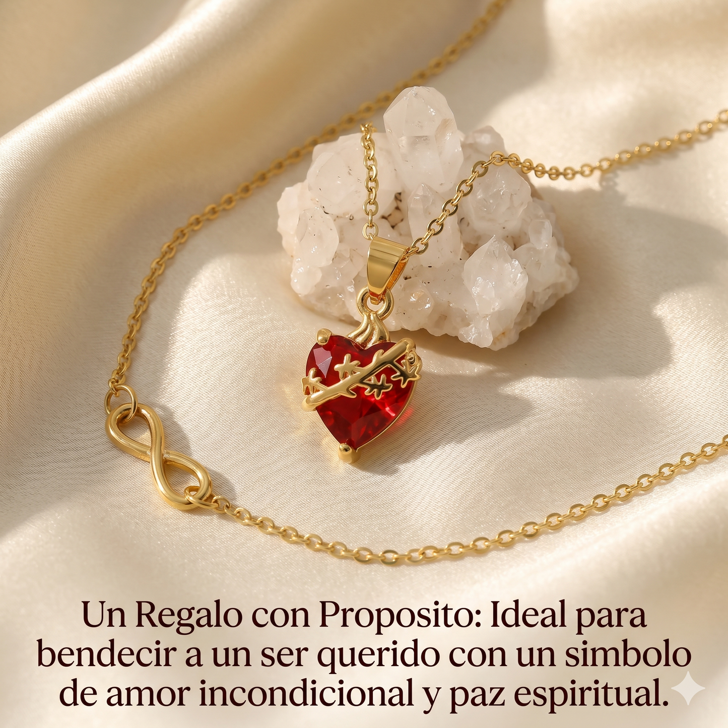 Luz de San José: El Sagrado Corazón en Cristal Infinito