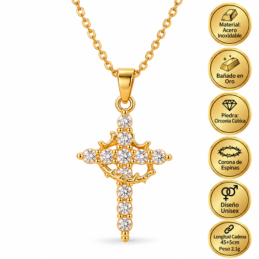 Collar Cruz de redención divina