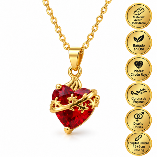 Luz de San José: Collar Sagrado Corazón de San José