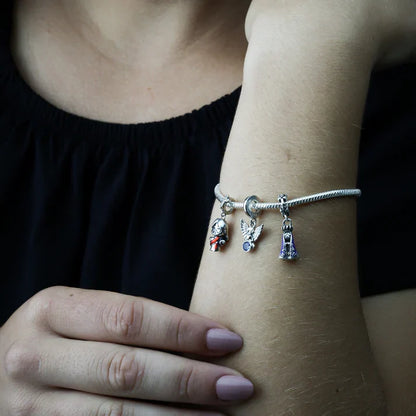 Pulsera Premium para Dijes y Charms — Plata 925