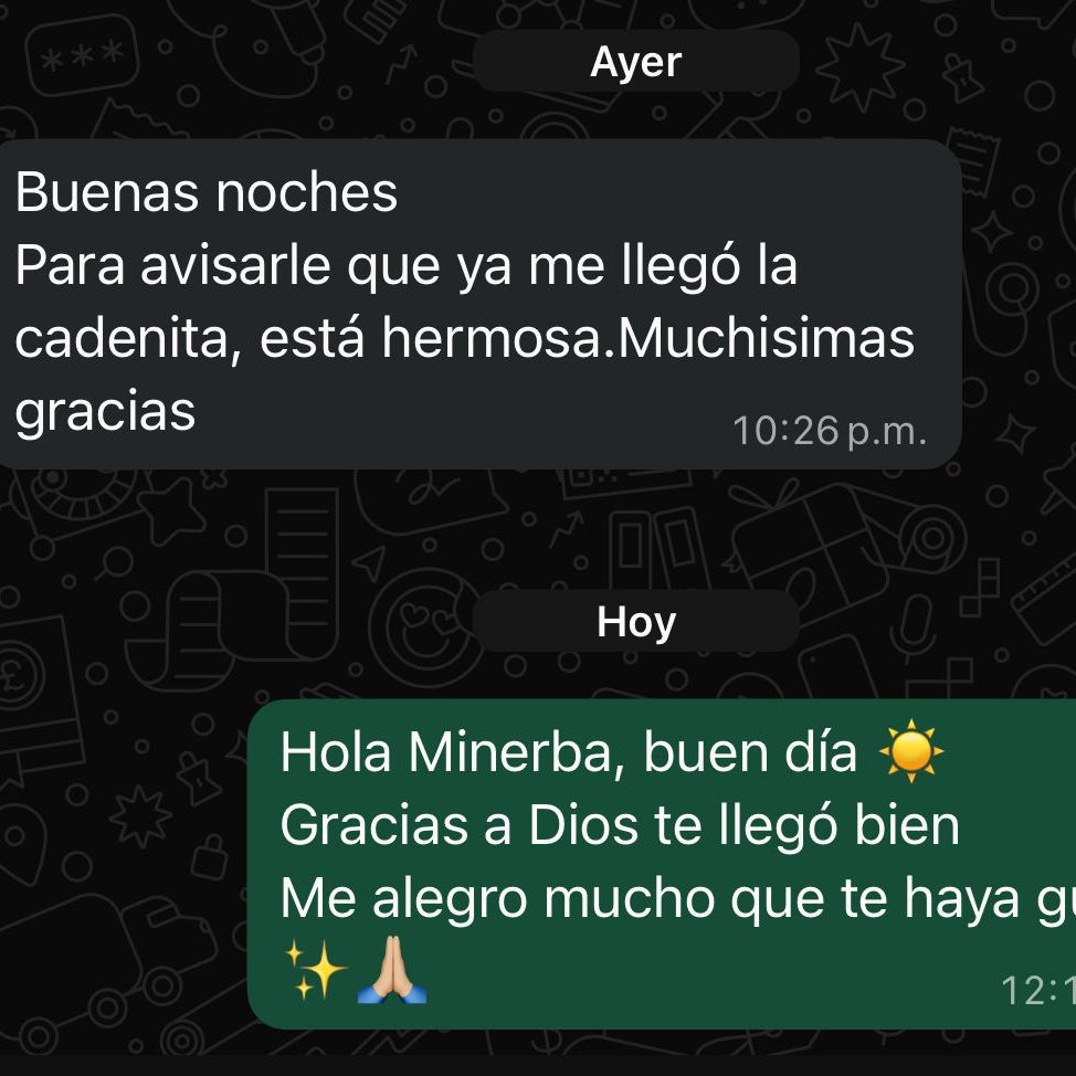 Dije Luz de Fátima en oración Plata