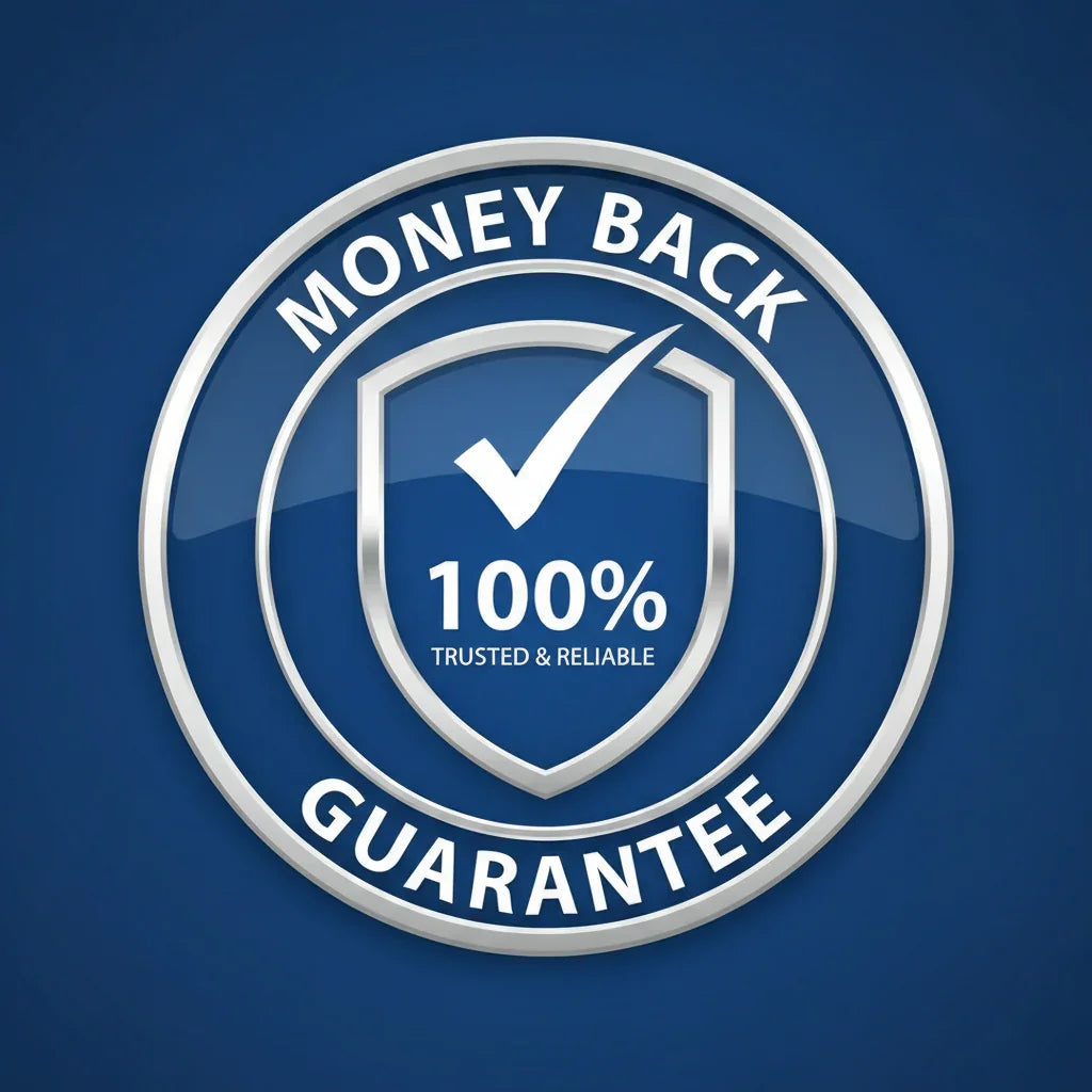 Money Back 100% Guarantee 