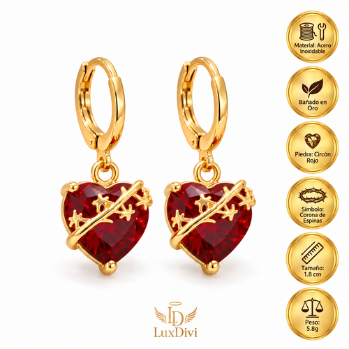 Aretes del Sagrado Corazón de San José