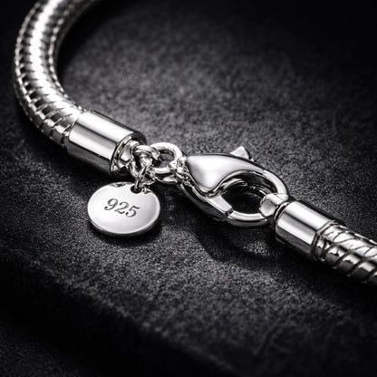 Pulsera Premium para Dijes y Charms — Plata 925