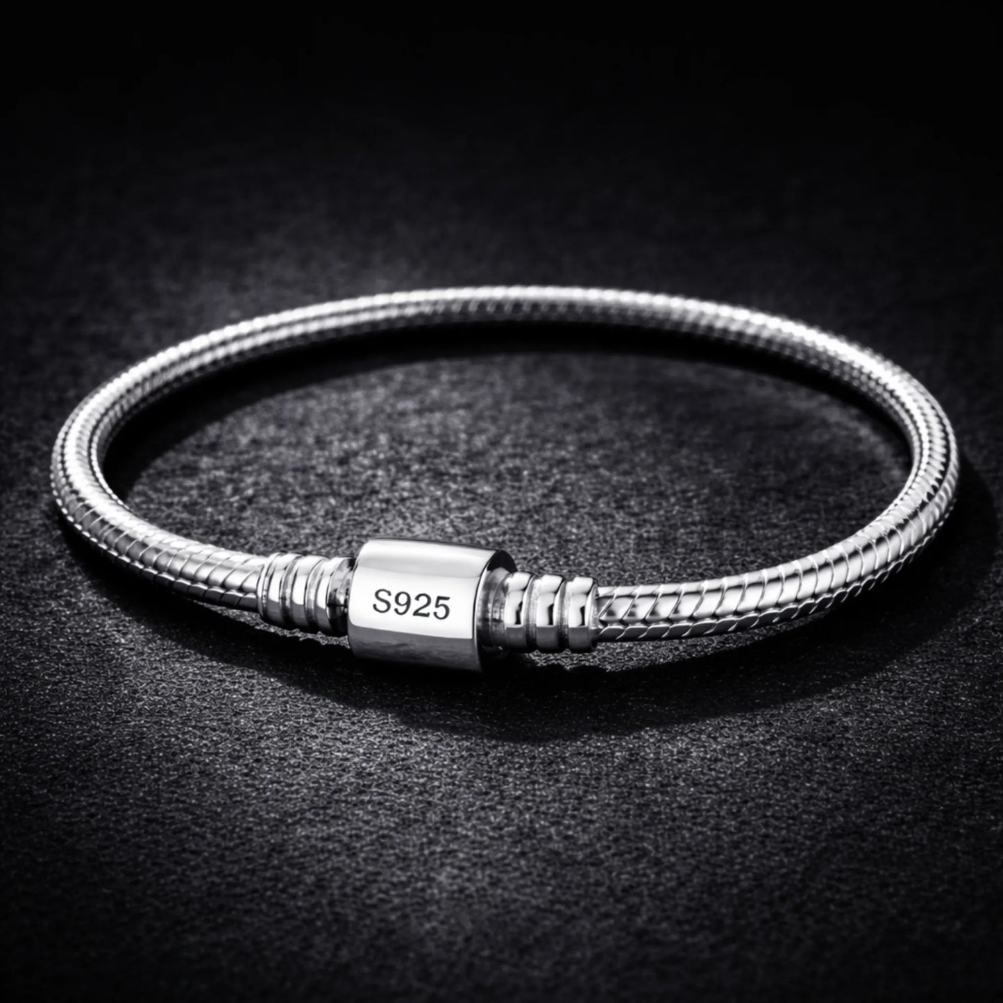 Pulsera Premium para Dijes y Charms — Plata 925