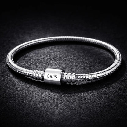 Pulsera Premium para Dijes y Charms — Plata 925
