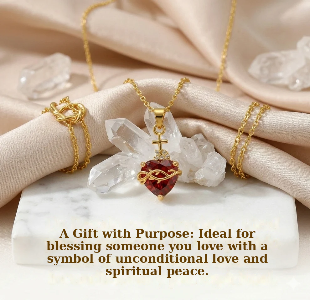 Light of Christ: Sacred Heart of Jesus Necklace