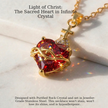 Light of Christ: Sacred Heart of Jesus Necklace